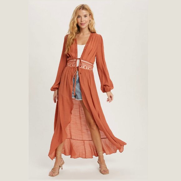Bluivy | Lace Tier Midi Skirt main image 0